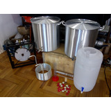 Kit Equipo Fabrica Cerveza Artesanal 3636 Quemador Termometr