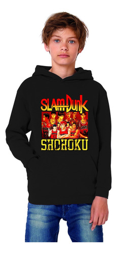 Polerón Canguro Capucha Slam Dunk Shohoku Estampar Cod 001