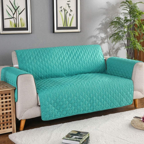 Funda Cobertor Cubre  Sofa Reversible Sillon 3 Cuerpos