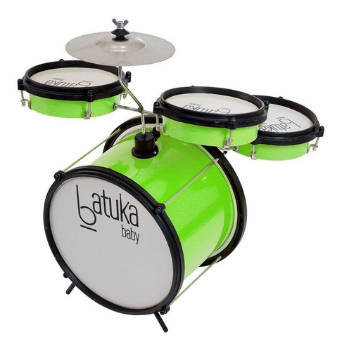 Bateria Musical De Brinquedo Luen 44006am Verde