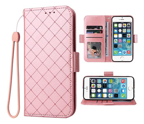 Compatible Con iPhone 5s 5 Se 2016 5se Funda Tipo Cartera Y