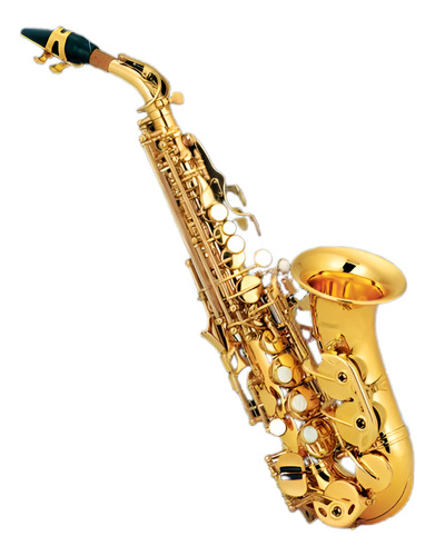 Saxofon Soprano Dorado Curvo Century Cnsx001 Estuche )