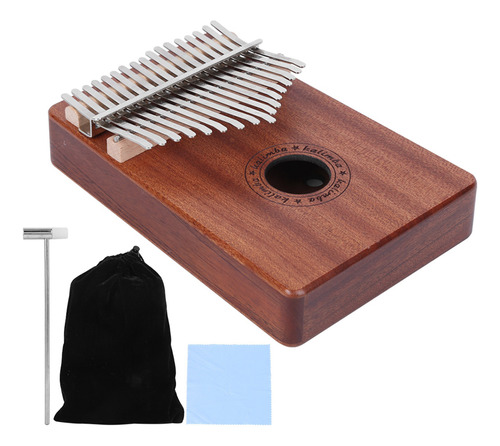 Instrumento Musical Kalimba Portable Sapele Thumb De 17 Tono