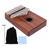 Instrumento Musical Kalimba Portable Sapele Thumb De 17 Tono