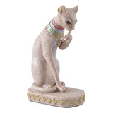 Estatua De Lindo Gato Estilo Vendimia De Piedra Egipcia