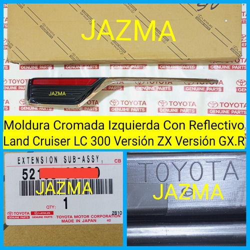 Moldura Parachoque Trasero Izquierd Land Cruiser Lc 300 2021 Foto 3