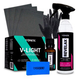 Kit Lixamento Polimento Restauração Faróis Vonixx V-light