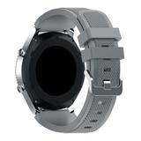 Pulseira 22mm De Silicone Confort Compatível Com Kepup W200 Cor Cinza