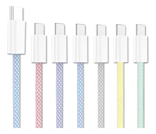 Cable Usb Tipo C Nylon Trenzado Para iPhone 15 iPad Android