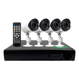 Kit 4 Camaras Seguridad Dvr Ip Pal Int/ext Visión Nocturna