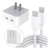 Cable De Carga Rápida De 50 W Para iPhone 15 De Doble Puerto