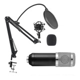 Podcast De Microfone Condensador Profissional Bm800 Ao Vivo