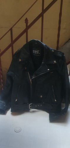 Campera Chaqueta Motoquera Cuero Pesado 