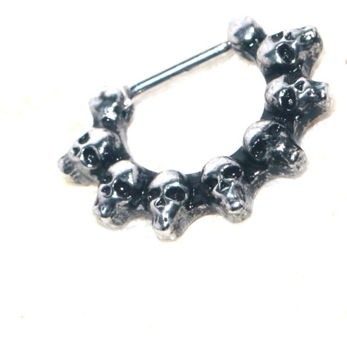 Septum Clicker Ac,quirúrgico Calaveras Piercing Wizard