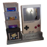 Gameboy Classic Stand De Sobremesa, Para 4 Cartuchos