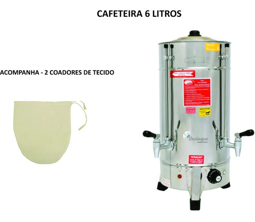 Cafeteira Elétrica 6 Litros Consercaf Inox 220v