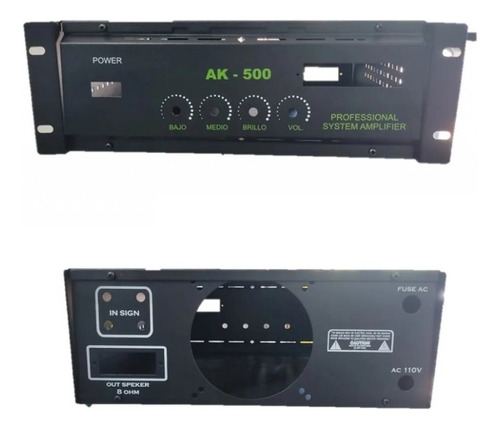 Chasis Para 4 Transitores Caja Metalica Audio Ak500 Pelv