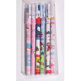 Set Lapices Kawaii Fineliner 6 Colores Hello Kitty