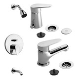 Fv Kit Monocomando Ducha Lavatorio Bajo Bidet Baño Compacta