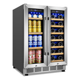 Refrigerador De Vino Y Bebidas, Enfriador De Bebidas De 24 P