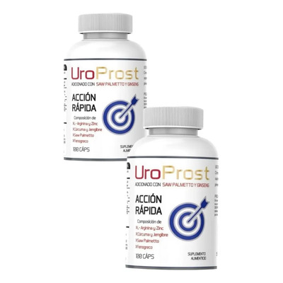 Suplemento Nutricional Uroprost Cápsulas Arginina Pack 2x100 Argum Sin Sabor | Envío gratis