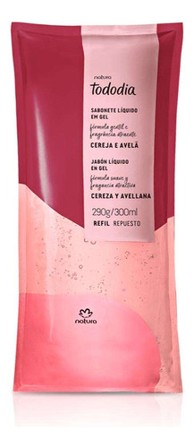 Natura Tododia Cereja Avelã Sabonete Liquido Gel Refil 300ml