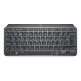 Teclado Bluetooth Logitech Master Series Mx Keys Mini Qwerty Inglés Internacional Color Grafito Con Luz Blanca