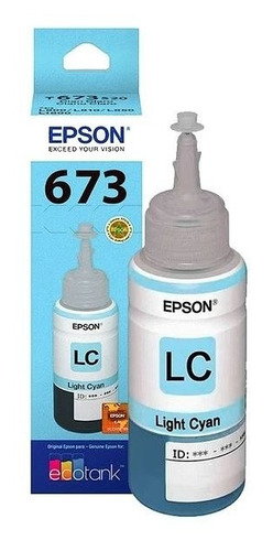 Tinta Botella Epson T673 Ecotank 70ml Cyan Claro