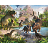 Adesivo Infantil Dinossauro T-rex 11m² 2,75 X 4,00 Dino 09