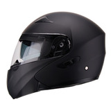 Casco Para Motociclista Abatible 901  Fassed Negro Mate