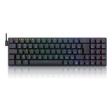 Teclado Ashe Pro Rgb Switch Brown Redragon K626p-kbs-b Preto