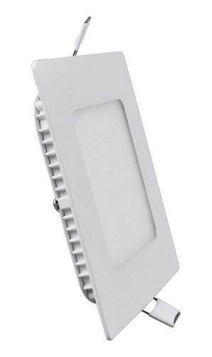 Foco Panel Led Embutido 6 W Luz Fria Luz Blanca  Cuadrado
