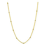 Collar Bolitas Singapur Enchapado Oro 18k