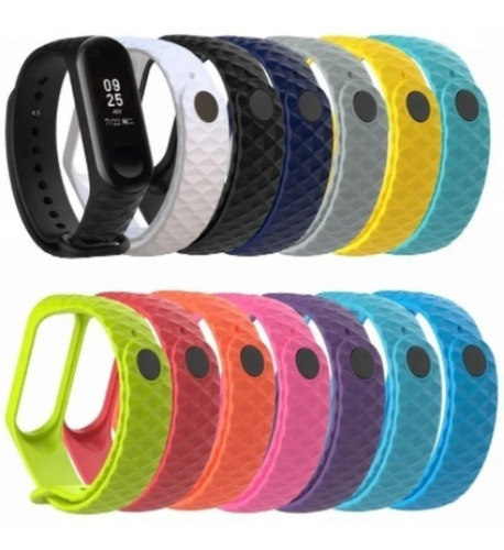 4 Correas Texturizadas 3d Xiaomi Mi Band 4 / Mi Band 3