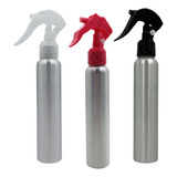 Envases Botella Aluminio 120 Ml Con Tapa Mini Trigger X 6 Pz