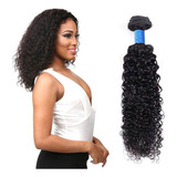 100g 40cm Cabello Humano Rizado Negro Remy .