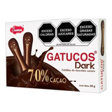 Chocolate Gatucos Dark 70% Cacao Lenguas De Gato Bremen 90gr