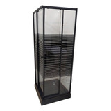 Shower Door Con Receptaculo 80x80x191 Cms Black / Dechaus