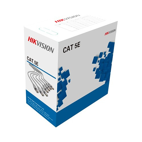 Cable Utp Ds-1ln5e-e/e, Gris, 305 Mts 100% Cobre, Hikvision