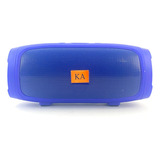 Caixa De Som Bluetooth Pequena Pen Drive Portatil 110/220v Cor Azul