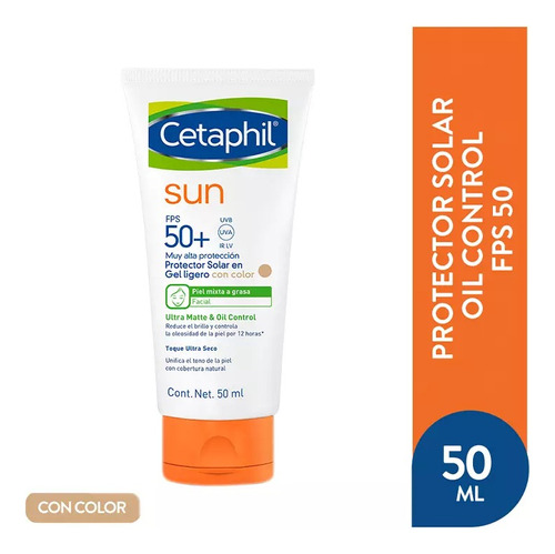 Cetaphil Cetaphil Gel Ligero Con Color Sun Fps50+  50ml