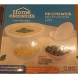 Recipientes Multifuncionales Homeelements Set × 5 Piezas