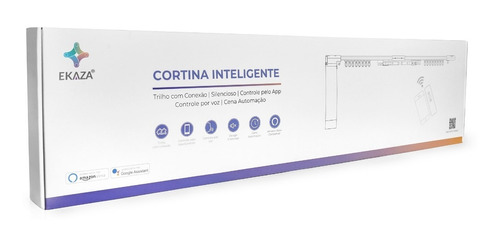 Kit Cortina Inteligente Wifi Alexa E Google Home C/ Controle