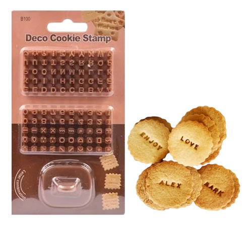 Sello Estampador Letras Números Símbolos Galletitas Cookies