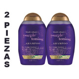 Shampoo Ogx,tono Morado Matificante,queratina,hidratante,2