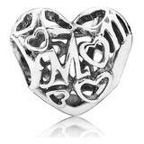 Pandora Original Charm, Te Amo Mamá, Plata De Primera Ley