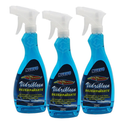 3 Desempañante Limpiador Parabrisas Espejo Vidrio 600ml Real | MercadoLibre