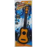 Guitarra Criolla Juguete Con Cuerdas Mediana Clásica 40cm Color Multicolor