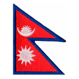 Patch Bordado - Bandeira País Do Nepal Bd50261-421