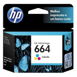 Cartucho Hp Num 664 Tricolor 2ml F6v28al